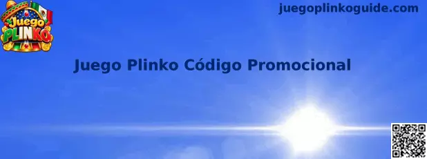 Información visual sobre códigos promocionales de Juego Plinko