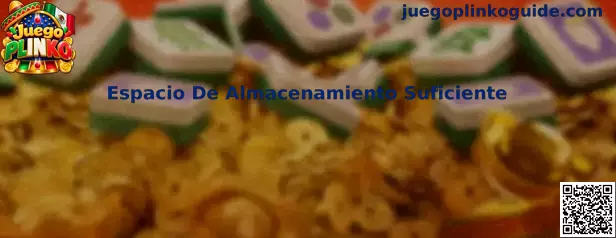 Guía para comprobar el espacio de almacenamiento suficiente antes de instalar Juego Plinko