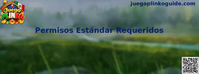 Guía sobre permisos estándar requeridos para Juego Plinko