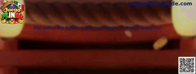 Mecánica De Soltar La Ficha Desde La Parte Superior en Juego Plinko
