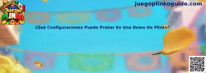 Configuraciones disponibles para probar en una demo de Juego Plinko