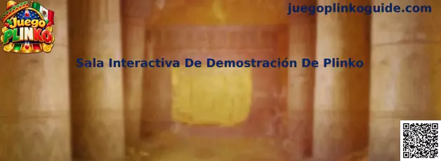 Sala Interactiva De Demostración De Plinko con tablero virtual