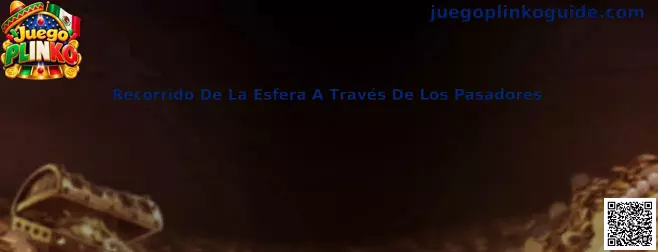 Recorrido de la esfera a través de los pasadores en Juego Plinko