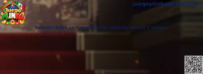 Representación de la relación entre impactos centrales y laterales en un tablero de Juego Plinko
